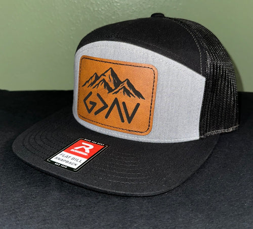 Custom wood/leather patch hats