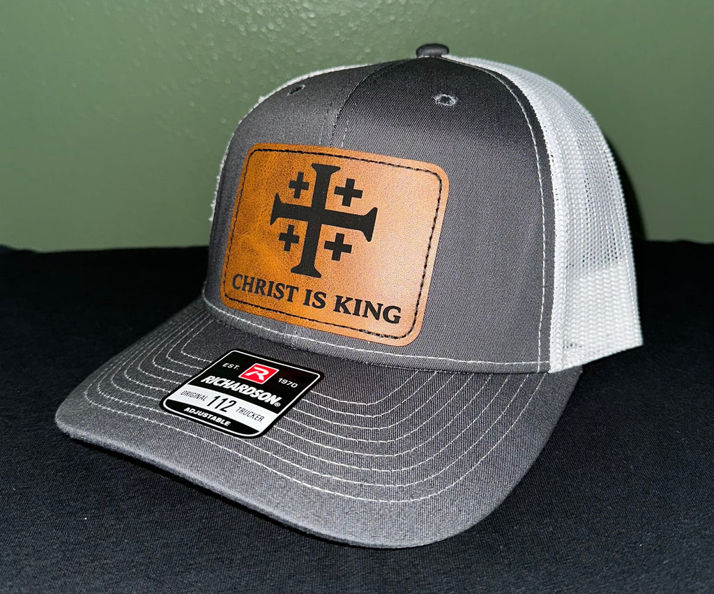 Custom wood/leather patch hats